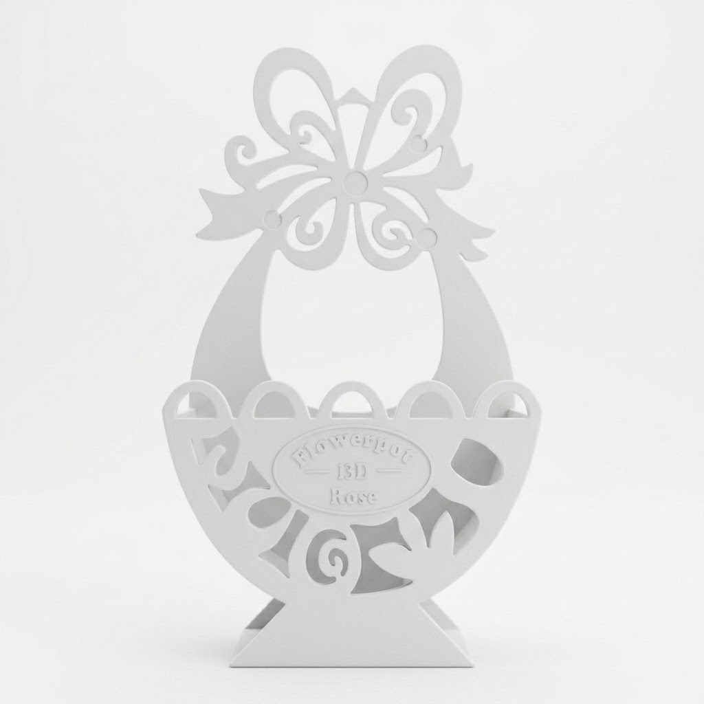 White Hanging Vase