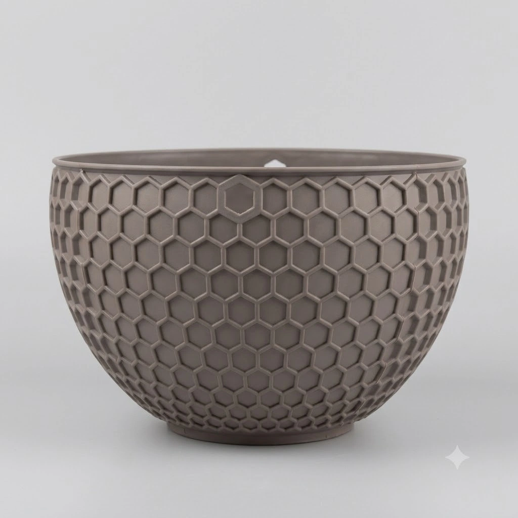 Hanging Black Bowl Vase
